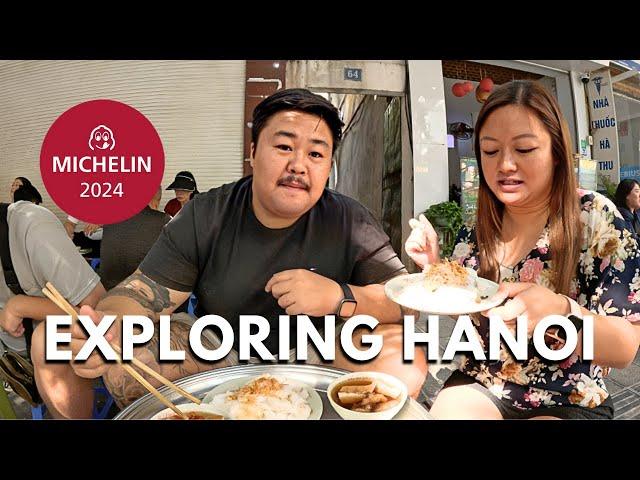 Exploring Hanoi Train Street & Michelin Guide Street Food (Vietnam Travel Vlog) 