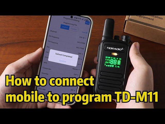 TD-M11 FRS CH22 Bluetooth Programming Tutorial