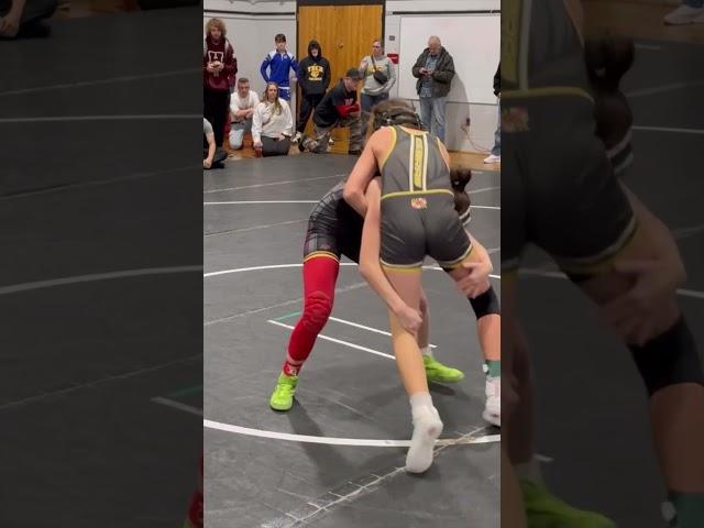 Girl Pins High School Boy Wrestling