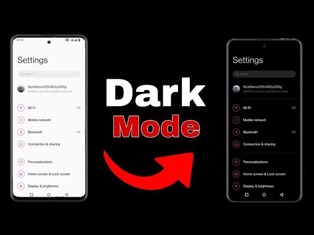 Dark mode | dark theme | phone dark mode | dark mode setting | Info title