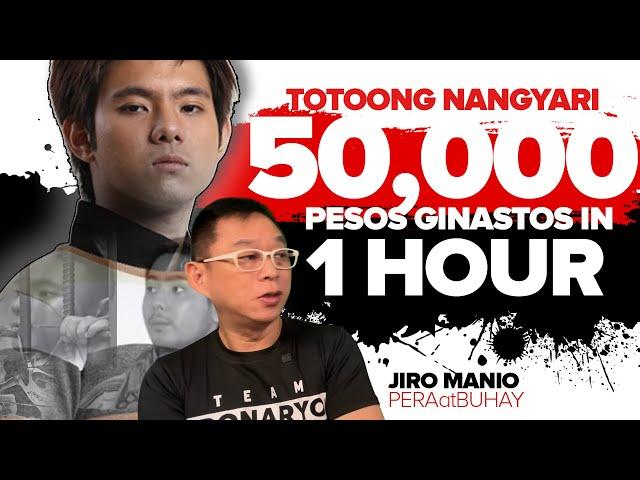 Totoong Nangyari 50,000 Pesos Ginastos In 1Hour | Jiro Manio Story