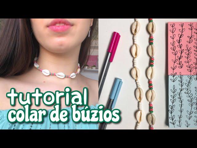 tutorial colar de búzios // DIY fácil 