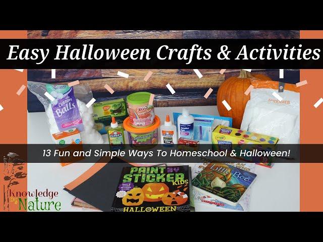 QUICK & EASY HALLOWEEN HOMESCHOOL CRAFTS & ACTIVITIES ||13 EASY CRAFTS || HALLOWEEN WITH ME