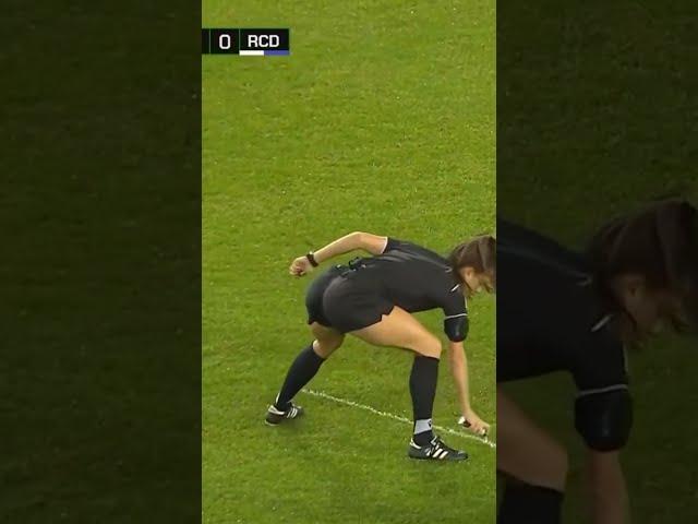 When the referee is a beautiful female, lewandowski reaction 