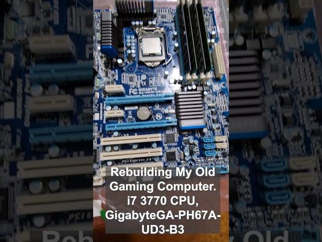 Rebuilding My Old Gaming Computer i7 3770! #shorts #computer #pcgamer