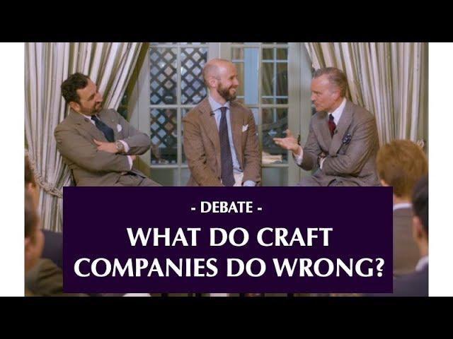 Douglas Cordeaux and Gianluca Migliarotti on craft companies