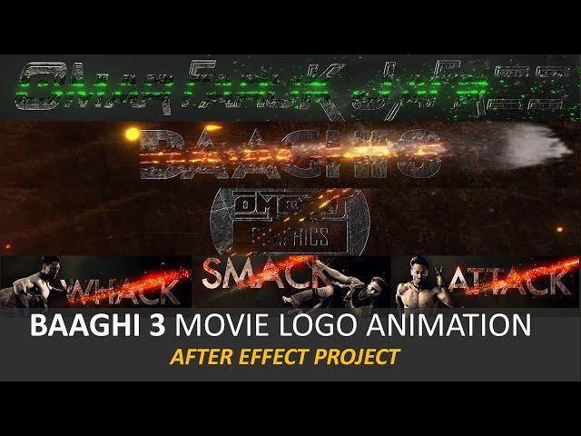 Baaghi 3 Movie Logo Animation After Effect Project | Cross Logo Animation  | @OMERJGRAPHICS