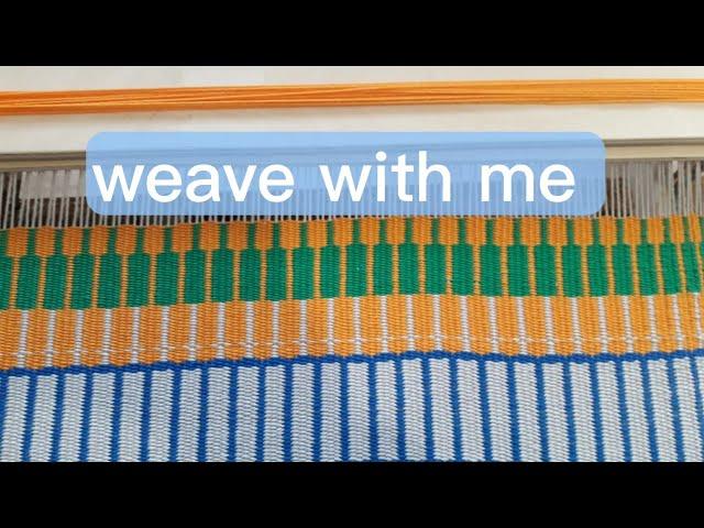 WollHand Studio | Weaving on a DIY rigid heddle loom, weaving Krokbragd|asmr |music | ep. 7