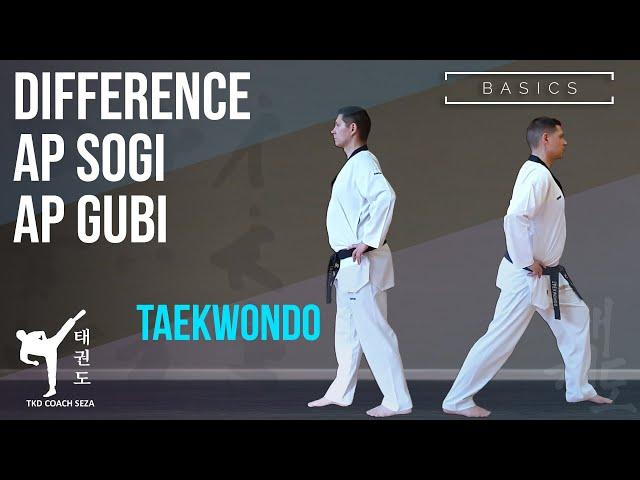 Difference Ap-Sogi & Ap-Gubi Taekwondo