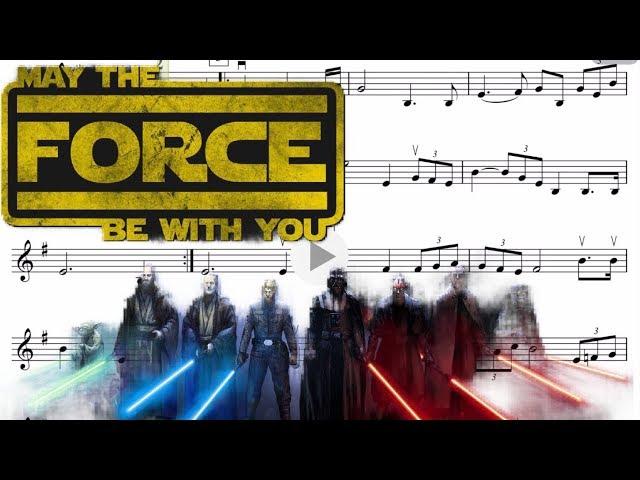 MAY THE FORCE BE WITH YOU - Violin score - John Williams