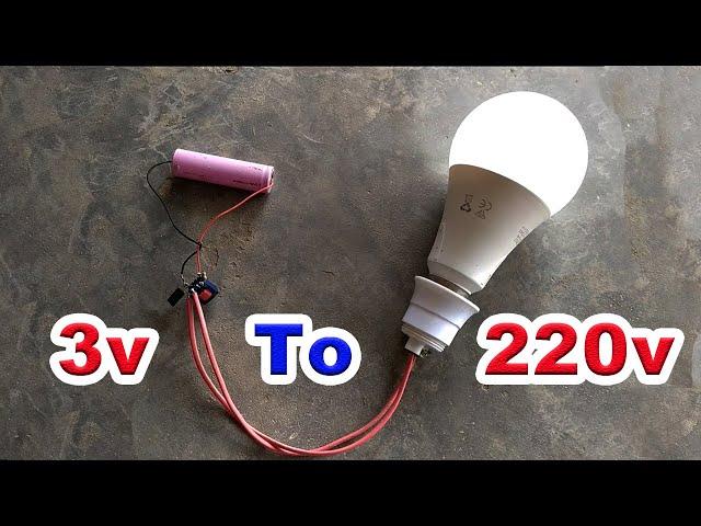 3.7v to 220v inverter fron old mobile charger (DIY Technician)