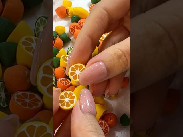 Miniature citrus fruits #polymerclay #polymerclaytutorial #miniaturefood