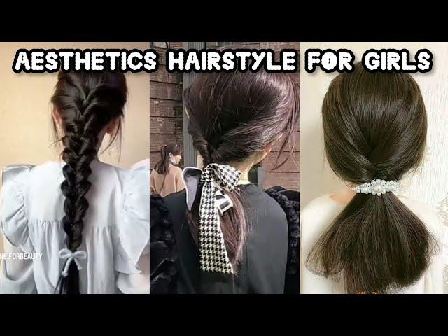 Aesthetics hairstyle ideas for girls | Cute Korean  hairstyle for girls | thatglamworld