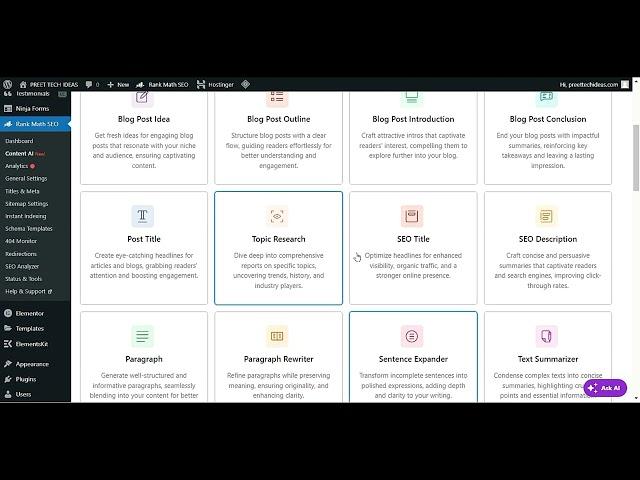 How to Use Rank Math Content AI Tools | Rank Math content ai tutorial