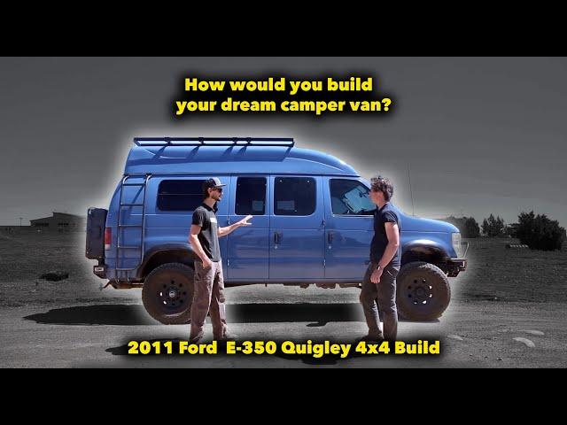 The Ultimate Van Build for Capability and Comfort? 2011 Ford E-350 Quigley 4x4 Conversion