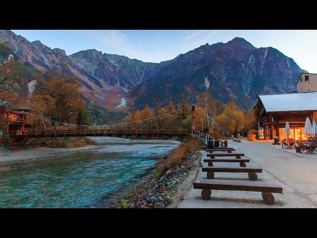 Early Morning Walk along Mountain River | Kamikochi, Japan 4K