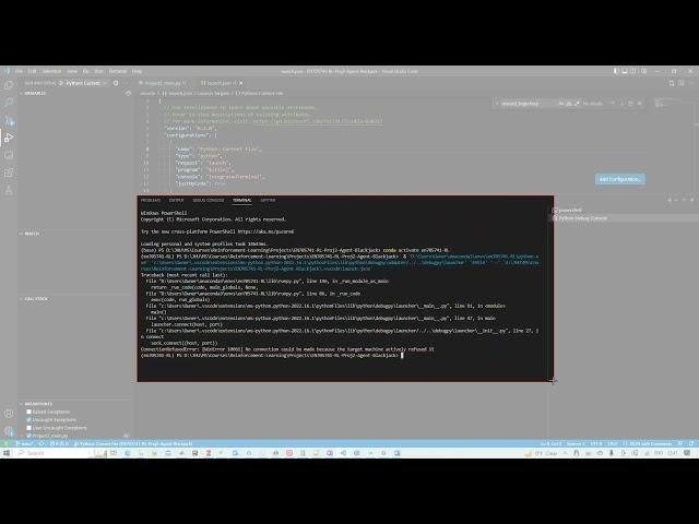 Fixing Debugger Launch Error VSCode