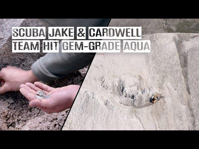 Treasure hunter Scuba Jake strikes gem-grade aquamarine with the Cardwell team on Mt. Antero.