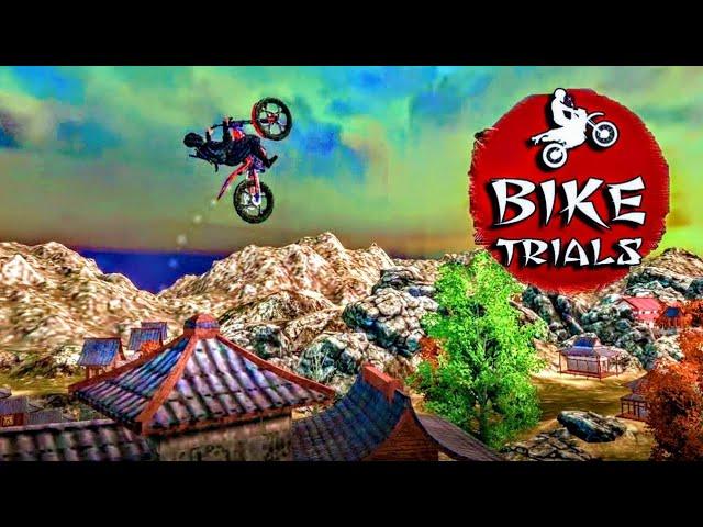 The Ninja must complete goal in ancient Japan without crashing!! - Bike Trials Ninja Gameplay 