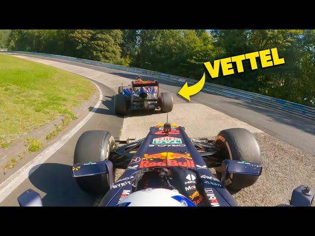 Vettel Vs Coultard F1 Car Race Around Full Nurburgring