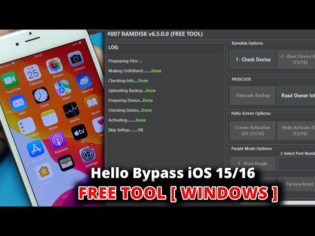 [ FREE ] iOS 15/16 iCloud Hello Bypass Done By Free Tool 2023