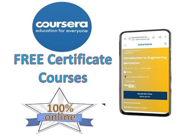 In mobile | Coursera free certificate courses enrollment  | SliceInfo