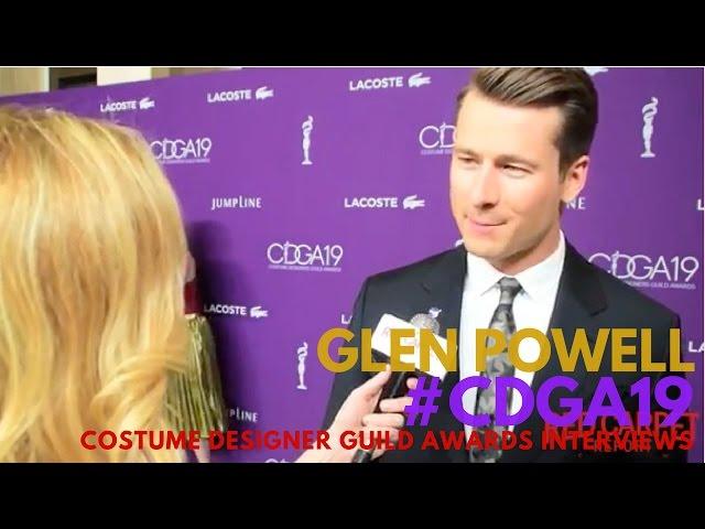 Glen Powell #HiddenFigures interviewed at 19th Costume Designers Guild Awards