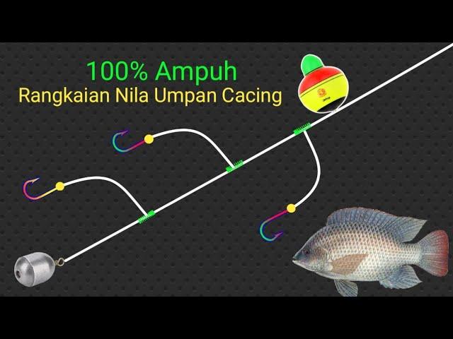 Cara Ampuh! Membuat Rangkaian pancing dasaran untuk ikan nila