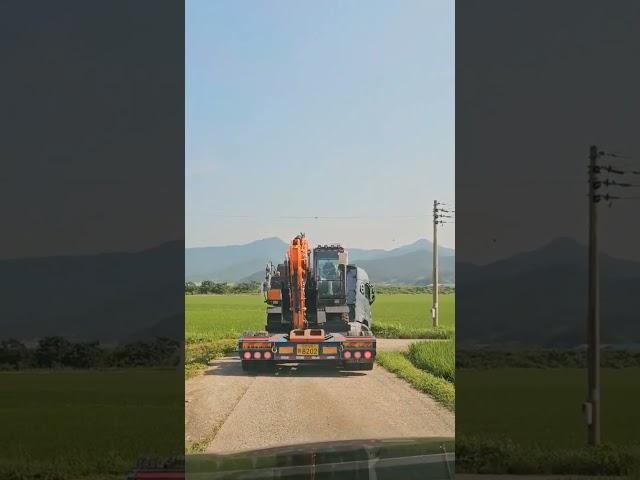 헉️츄레라 사장님들의 노고가 있기에... #excavator #delivery #츄레라