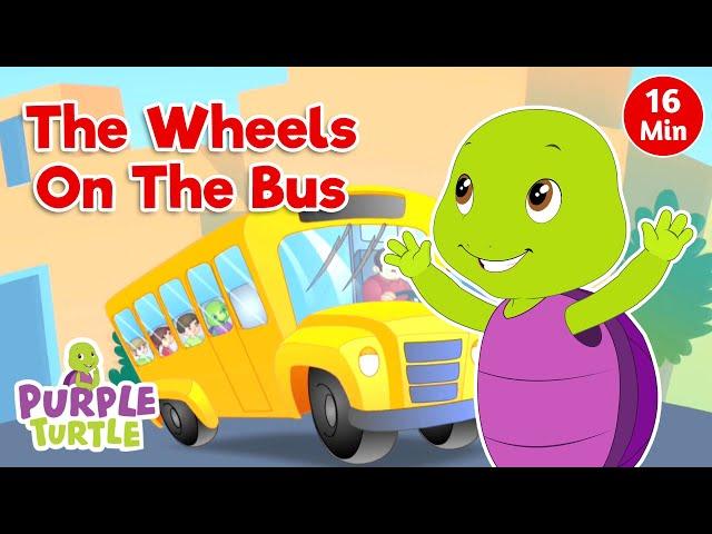 Wheels on the Bus + More Nursery Rhymes & Kids Songs - Purple Turtle Club