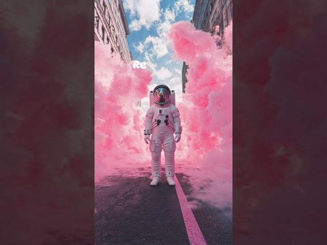 Astronaut in the Pink Mist #Space #Mist #Planetary #Science  #Astronaut  #fantastic