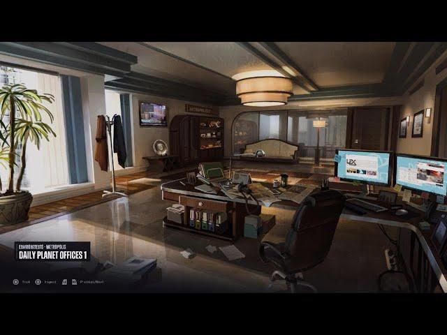 Suicide Squad: Kill the Justice League daily planet offices 1 concept art