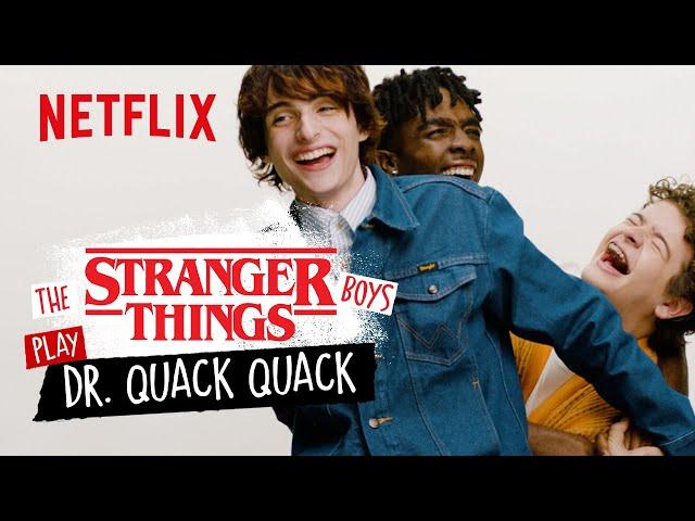 The Stranger Things Boys Play Dr. Quack Quack | Stranger Things | Netflix Philippines