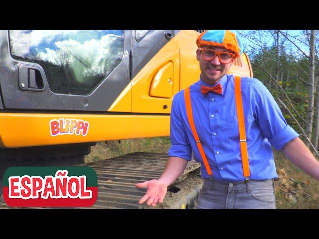 Blippi visita una obra de construcción | Aprende con Blippi