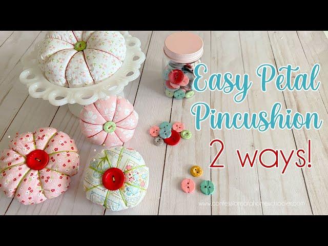 How to Make a Petal & Tomato Pincushion! (Easy Sewing!)