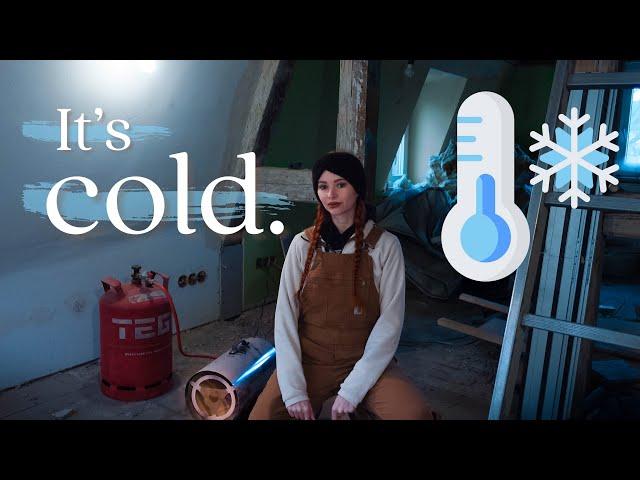 And then the cold came: my winter cottage renovation ️ Cottagecore | Old house renovation