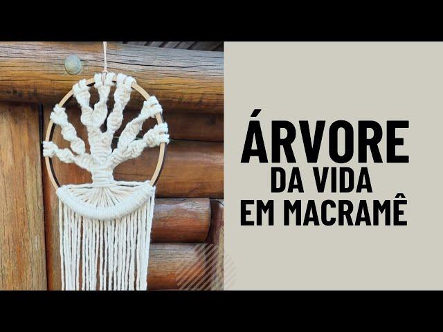 Árvore da Vida em Macramê- Passo a passo completo!