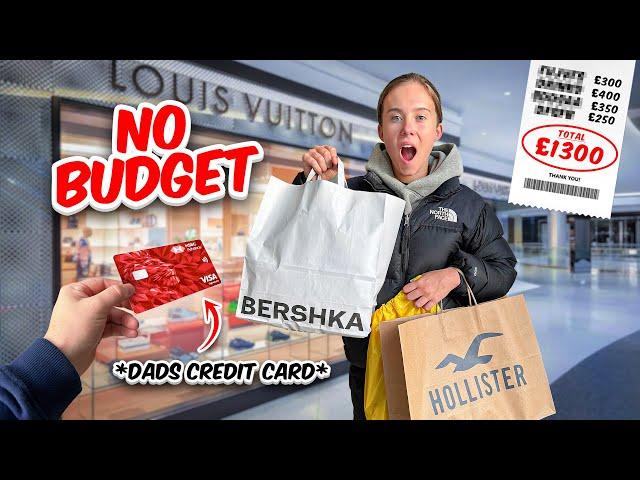 TEEN DAUGHTER CONTROLS MY CREDIT CARD FOR 24 HOURS! *NO BUDGET*