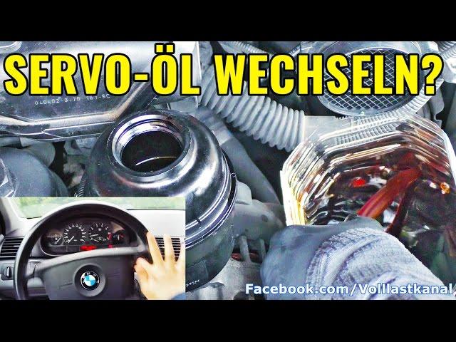 WIESO MAN SERVOÖL WECHSELN SOLLTE! Servo-Spülung BMW E46 / Change and Flush Power Steering Fluid