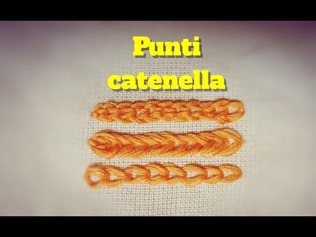 Punto catenella e catenelle doppie