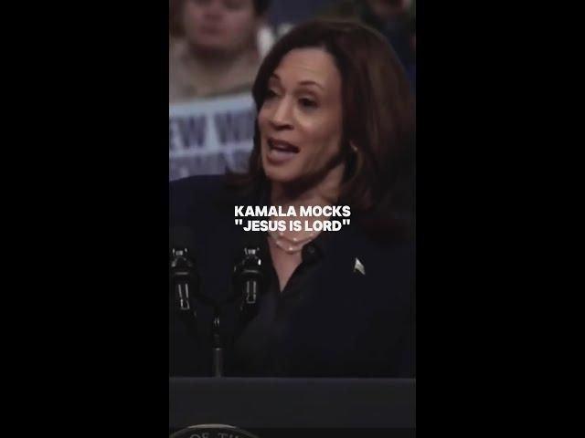 Kamala mocking "Jesus is Lord"