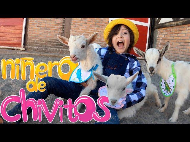 Soy NIÑERO de los Chivitos BEBÉS y los llevo a la ESCUELA