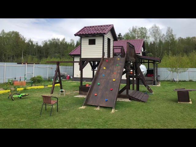 Как мы строим детский домик. Соболевы строят 2-х этажный дом/ We are building a children's house