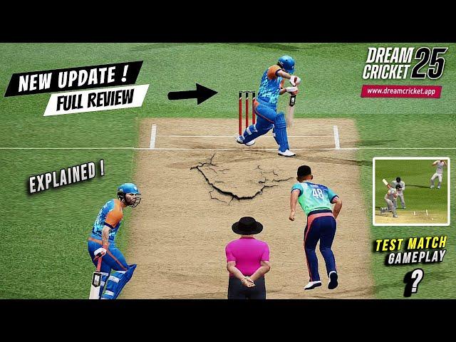 Dream Cricket 25 • Big Update Full Review | Gameplay Features Test Match Explained