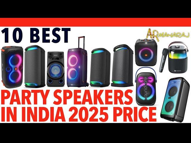  Top 10 Best Party Speakers iN India 2025 | Party Speaker Price| SONY,JBL,boAt,Portronics,Soundcore