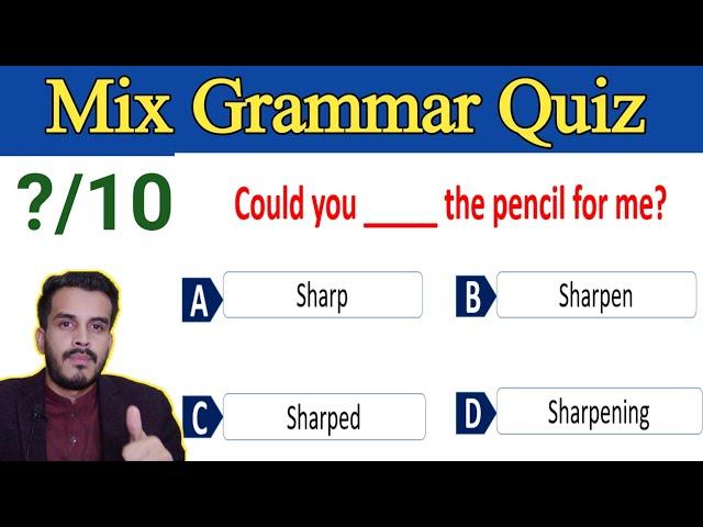 English mix grammar quiz|Hub of iQ Gk|