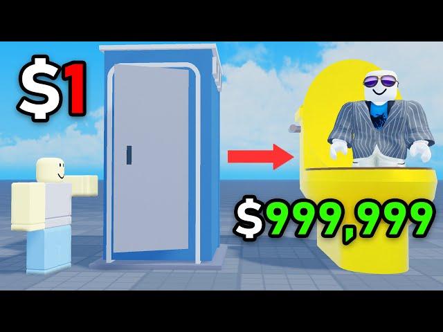 i upgraded a Roblox bathroom to luxury...