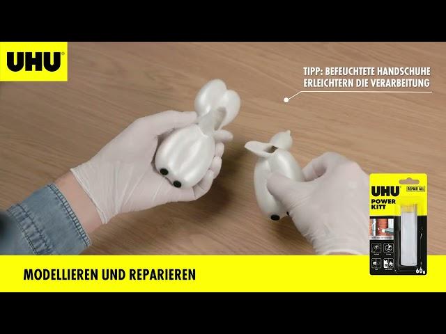 UHU Repair All Powerkitt Anwendung 2K-Reparaturknete