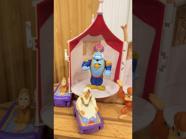 Aladdin - Jasmine Mini Castle Play Set, Disney Aladdin Action Figure Abu/Aladin & Flying Carpet.