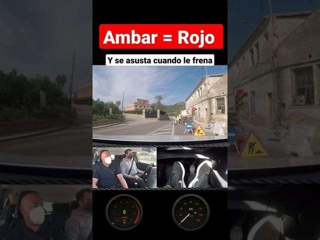 Ambar = rojo #carnetdeconducir #autoescuelaonline #examendeconducir #aprendeaconducir #coche